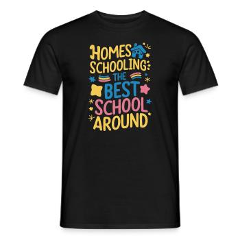 Homeschool Mom Dad Family Life Community Journey - Männer T-Shirt - Schwarz - Vorne - AI Model Male 178 light (178cm)
