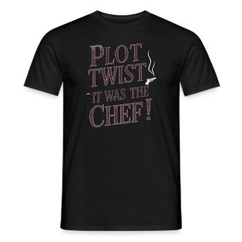 Krimi-dinner-outfit, Party, Tatort - Männer T-Shirt - Schwarz - Vorne - AI Model Male 178 light (178cm)