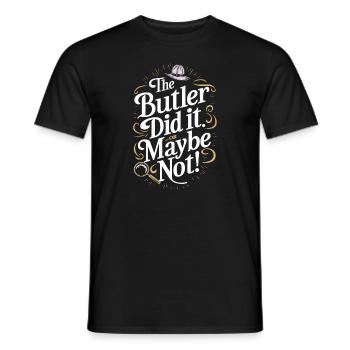 Meurtre Mystère Tenue De Dîner, Fête, Scène De Crime - T-shirt homme - noir - Devant - AI Model Male 178 light (178cm)