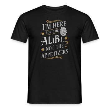 Meurtre Mystère Tenue De Dîner, Fête, Scène De Crime - T-shirt homme - noir - Devant - AI Model Male 178 light (178cm)