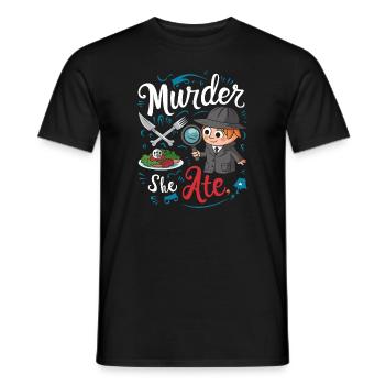 Meurtre Mystère Tenue De Dîner, Fête, Scène De Crime - T-shirt homme - noir - Devant - AI Model Male 178 light (178cm)
