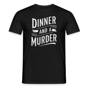 Meurtre Mystère Tenue De Dîner, Fête, Scène De Crime - T-shirt homme - noir - Devant - AI Model Male 178 light (178cm)