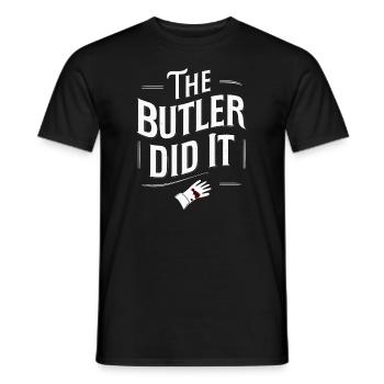 Meurtre Mystère Tenue De Dîner, Fête, Scène De Crime - T-shirt homme - noir - Devant - AI Model Male 178 light (178cm)