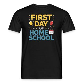 Homeschool Mom Dad Family Life Community Journey - Männer T-Shirt - Schwarz - Vorne - AI Model Male 178 light (178cm)