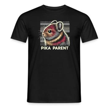 Design américain Pika Lover pour Pika - T-shirt homme - noir - Devant - AI Model Male 178 light (178cm)