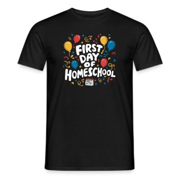 Homeschool Mom Dad Family Life Community Journey - Männer T-Shirt - Schwarz - Vorne - AI Model Male 178 light (178cm)