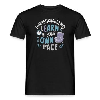 Homeschool Mom Dad Family Life Community Journey - Men's T-Shirt - black - Front - AI Model Male 178 light (178cm)