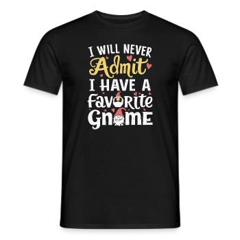 Garden Gnomes Gnome Lover Funny Gnome Gardening - Men's T-Shirt - black - Front - AI Model Male 178 light (178cm)