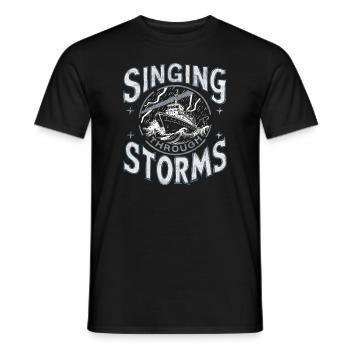 Sailors Sea Shanty Singing Ship Adventures - Männer T-Shirt - Schwarz - Vorne - AI Model Male 178 light (178cm)