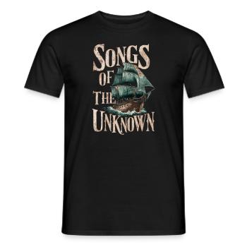 Sailors Sea Shanty Singing Ship Adventures - Men's T-Shirt - black - Front - AI Model Male 178 light (178cm)