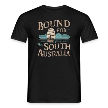 Sailors Sea Shanty Singing Ship Adventures - Men's T-Shirt - black - Front - AI Model Male 178 light (178cm)