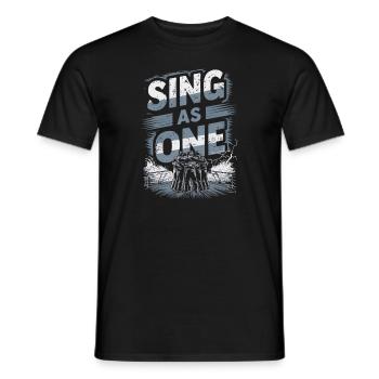 Sailors Sea Shanty Singing Ship Adventures - Men's T-Shirt - black - Front - AI Model Male 178 light (178cm)