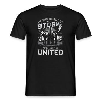 Sailors Sea Shanty Singing Ship Adventures - Men's T-Shirt - black - Front - AI Model Male 178 light (178cm)
