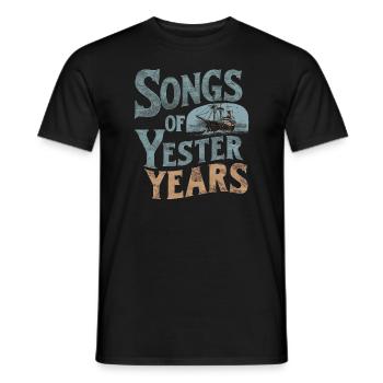 Sailors Sea Shanty Singing Ship Adventures - Men's T-Shirt - black - Front - AI Model Male 178 light (178cm)