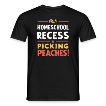 Georgia Homeschool Mom Life in Peach State - Men's T-Shirt - black - Front - AI Model Male 178 light (178cm)