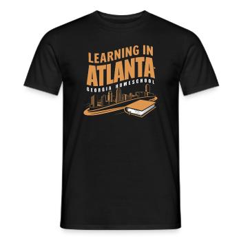 Georgia Homeschool Mom Life in Peach State - Men's T-Shirt - black - Front - AI Model Male 178 light (178cm)