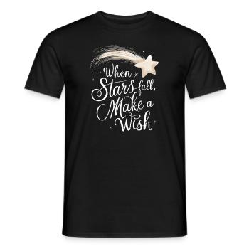 Stargazing And Meteor Shower Enthusiast - Männer T-Shirt - Schwarz - Vorne - AI Model Male 178 light (178cm)