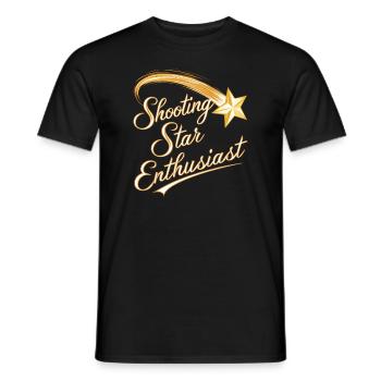 Stargazing And Meteor Shower Enthusiast - Männer T-Shirt - Schwarz - Vorne - AI Model Male 178 light (178cm)