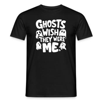 Ghost Bait Halloween Parapsychology Paranormal - Men's T-Shirt - black - Front - AI Model Male 178 light (178cm)
