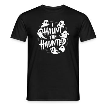 Ghost Bait Halloween Parapsychology Paranormal - Men's T-Shirt - black - Front - AI Model Male 178 light (178cm)