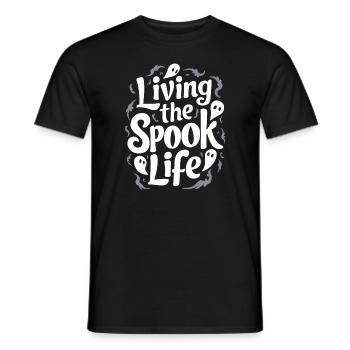 Ghost Bait Halloween Parapsychology Paranormal - Men's T-Shirt - black - Front - AI Model Male 178 light (178cm)