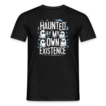 Ghost Bait Halloween Parapsychology Paranormal - Men's T-Shirt - black - Front - AI Model Male 178 light (178cm)