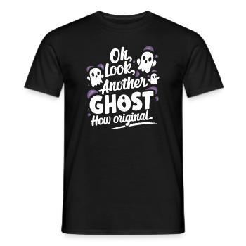 Ghost Bait Halloween Parapsychology Paranormal - Men's T-Shirt - black - Front - AI Model Male 178 light (178cm)