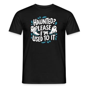 Ghost Bait Halloween Parapsychology Paranormal - Men's T-Shirt - black - Front - AI Model Male 178 light (178cm)