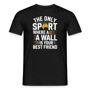 Squash Leidenschaft Squash Sport Für Squash - Männer T-Shirt - Schwarz - Vorne - AI Model Male 178 light (178cm)