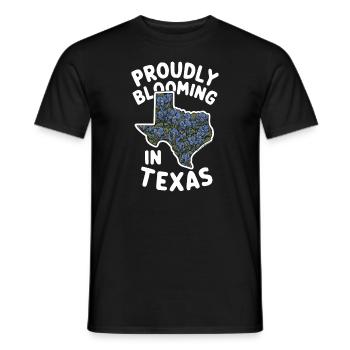 Texas Fleurs sauvages Saison Champs Fleurs Texas - T-shirt homme - noir - Devant - AI Model Male 178 light (178cm)
