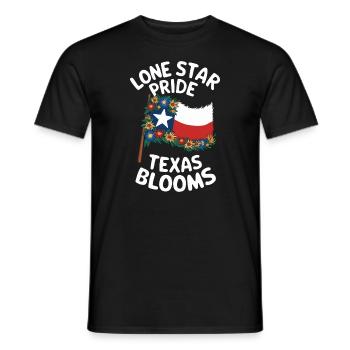 Texas Fleurs sauvages Saison Champs Fleurs Texas - T-shirt homme - noir - Devant - AI Model Male 178 light (178cm)