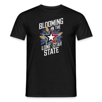 Texas Fleurs sauvages Saison Champs Fleurs Texas - T-shirt homme - noir - Devant - AI Model Male 178 light (178cm)