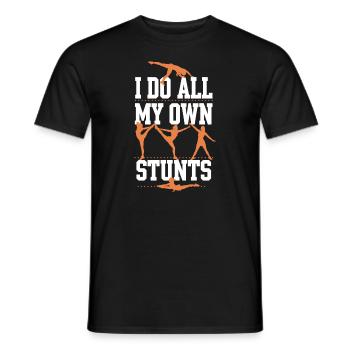 Cheerleading and Stunt Team Training for Spirit - Men's T-Shirt - black - Front - AI Model Male 178 light (178cm)