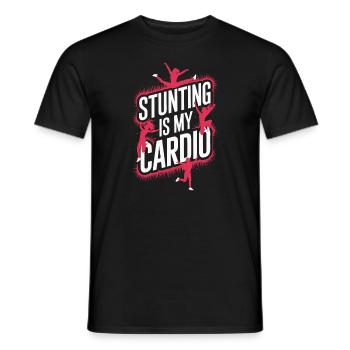 Cheerleading und Stunt Team Training für Spirit - Männer T-Shirt - Schwarz - Vorne - AI Model Male 178 light (178cm)