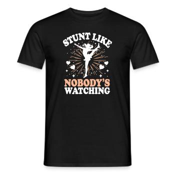 Cheerleading and Stunt Team Training for Spirit - Men's T-Shirt - black - Front - AI Model Male 178 light (178cm)