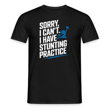 Cheerleading and Stunt Team Training for Spirit - Men's T-Shirt - black - Front - AI Model Male 178 light (178cm)