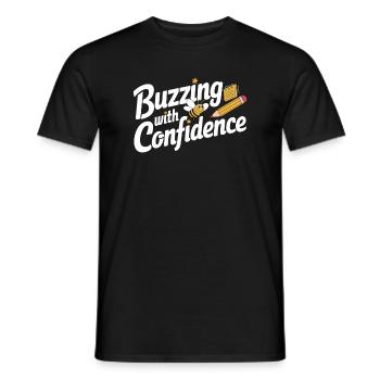 Spelling Contest Championship Word Nerd - Men's T-Shirt - black - Front - AI Model Male 178 light (178cm)