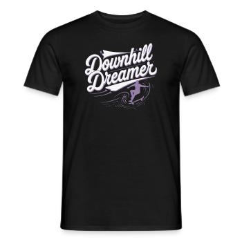 Skater Life: Downhill Longboarding Und Street - Männer T-Shirt - Schwarz - Vorne - AI Model Male 178 light (178cm)