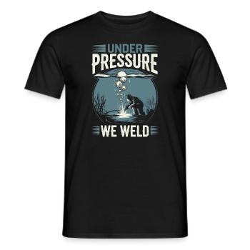 Underwater Welding Marine Diver Professions - Men's T-Shirt - black - Front - AI Model Male 178 light (178cm)