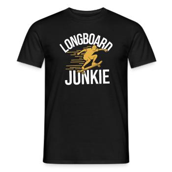 Skater Life: Downhill Longboarding Und Street - Männer T-Shirt - Schwarz - Vorne - AI Model Male 178 light (178cm)