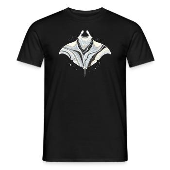 Majestic Manta Ray Ocean Adventure for Marine Life - Men's T-Shirt - black - Front - AI Model Male 178 light (178cm)