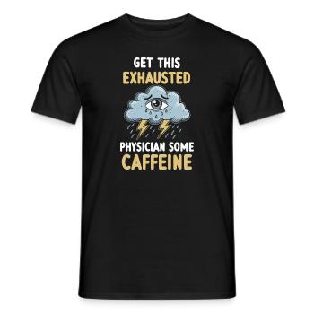 Overwhelming exhaustion and burnout symptoms - Men's T-Shirt - black - Front - AI Model Male 178 light (178cm)