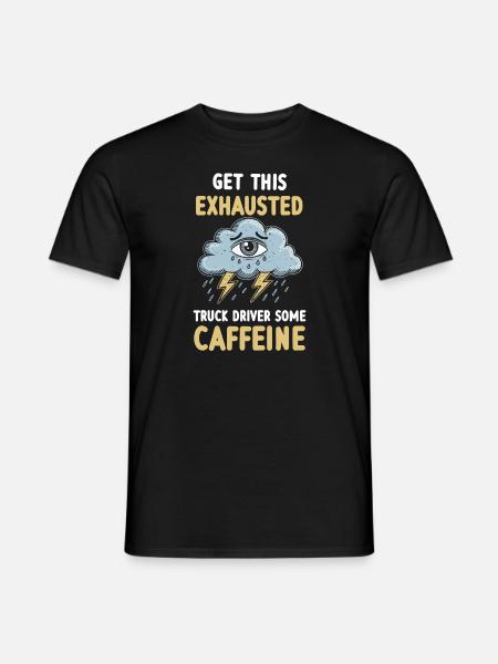 Surmené, épuisement, épuisement professionnel - T-shirt homme - noir