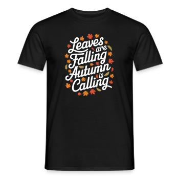 Herbstliche Farbenpracht für Naturliebhaber und - Männer T-Shirt - Schwarz - Vorne - AI Model Male 178 light (178cm)