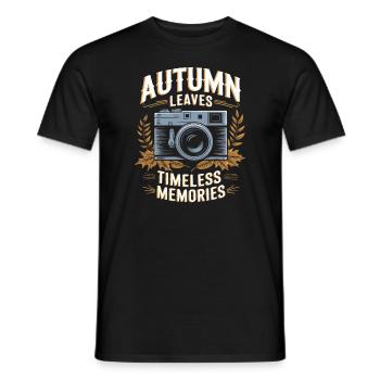 Herbstliche Farbenpracht für Naturliebhaber und - Männer T-Shirt - Schwarz - Vorne - AI Model Male 178 light (178cm)