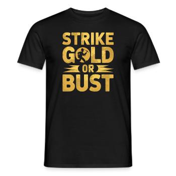 Gold Rush Adventure Gold Prospector Treasure Hunt - Men's T-Shirt - black - Front - AI Model Male 178 light (178cm)