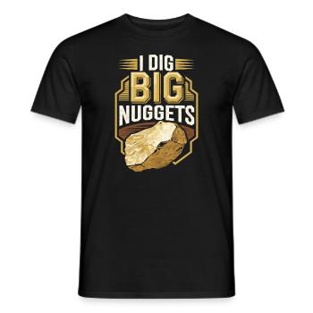 Gold Rush Adventure Gold Prospector Treasure Hunt - Men's T-Shirt - black - Front - AI Model Male 178 light (178cm)