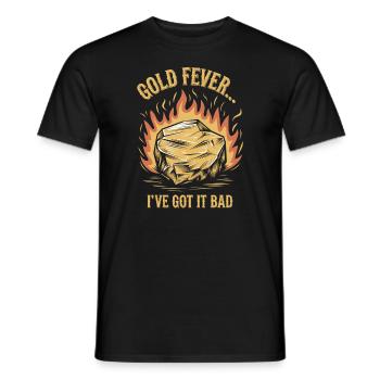 Gold Rush Adventure Gold Prospector Treasure Hunt - Men's T-Shirt - black - Front - AI Model Male 178 light (178cm)
