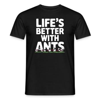 Ant Farm Enthusiast Ant Keeping Ant Colony Builder - Männer T-Shirt - Schwarz - Vorne - AI Model Male 178 light (178cm)