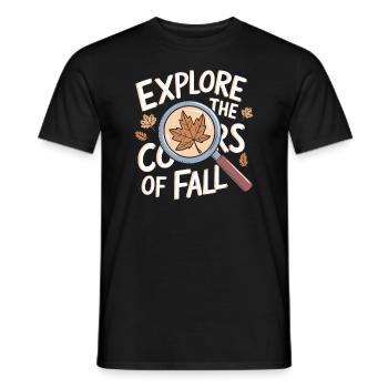 Herbstliche Farbenpracht für Naturliebhaber und - Männer T-Shirt - Schwarz - Vorne - AI Model Male 178 light (178cm)